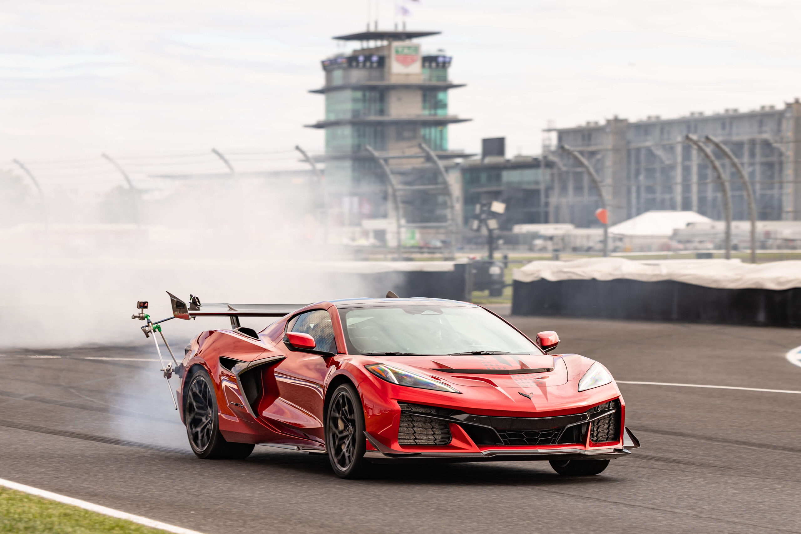 Corvette on track